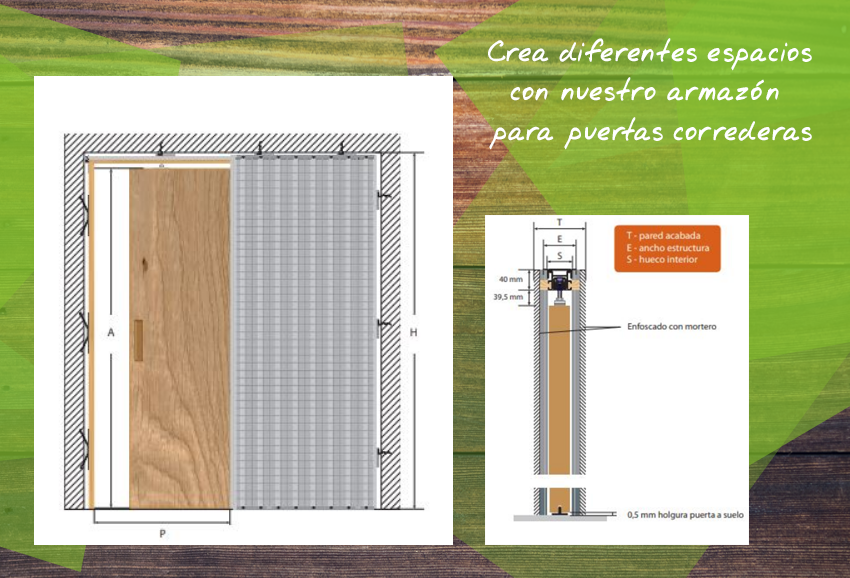 Corredera con armazón - Madersan